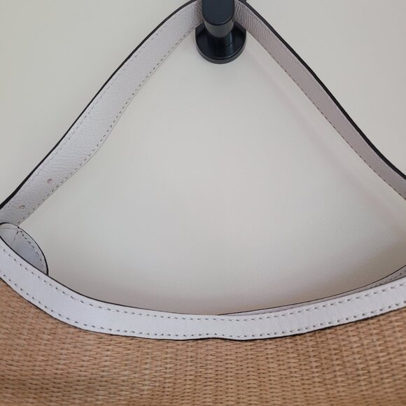 Michael Kors Millbrook Wicker Straw Hobo Shoulder Bag Beige - Picture 5 of 12